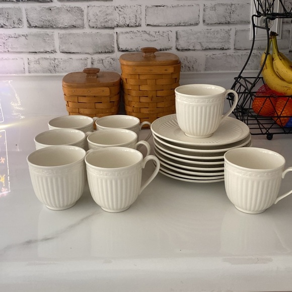 Set of 8 ITALIAN COUNTRYSIDE® TEA CUP AND SAUCER - Picture 6 of 8